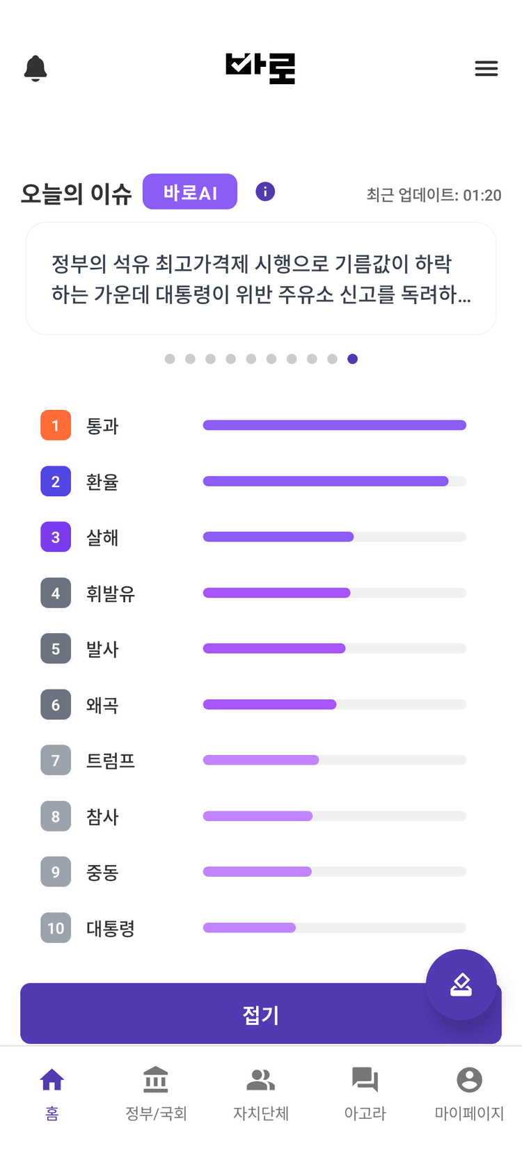 실시간 이슈 키워드